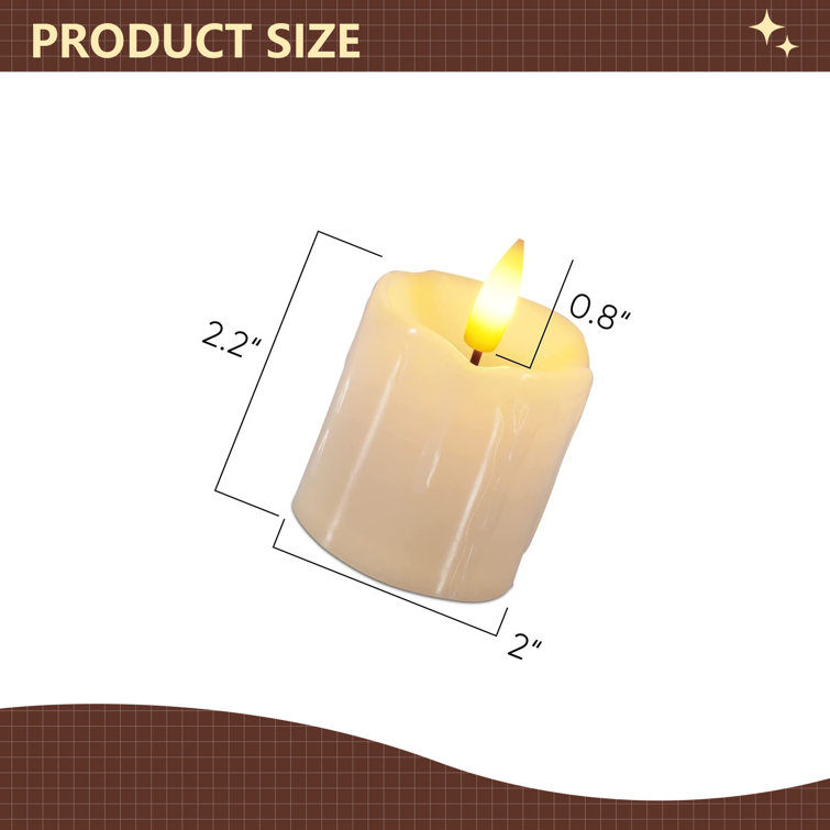 Hokku Designs Unscented Flameless Votive Candle Wayfair Canada